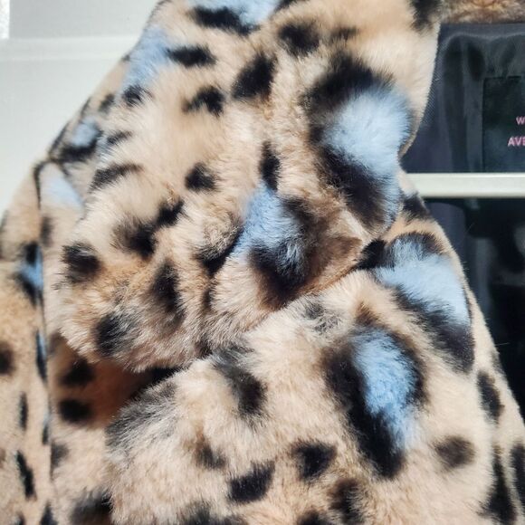 With the Girls x Avec Les Filles Leopard Print Faux Fur Coat Plus Size 2X - Picture 5 of 12